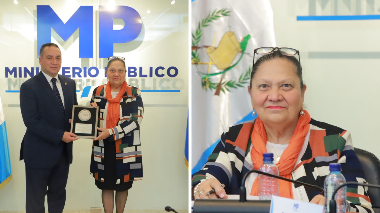 Consuelo Porras recibe reconocimiento en El Salvador
