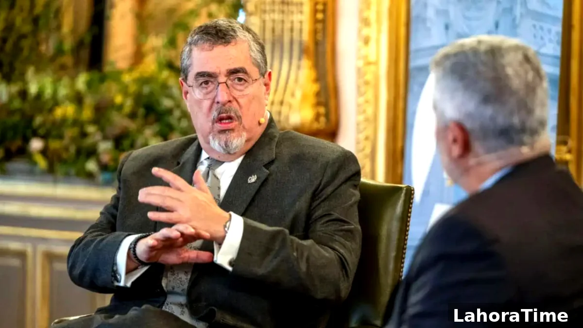 Presidente Bernardo Arévalo durante su conferencia de prensa