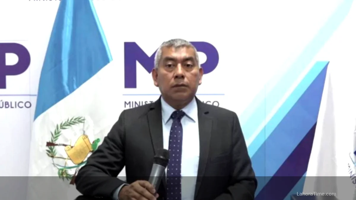 Rafael Curruchiche durante su gestión en la FECI