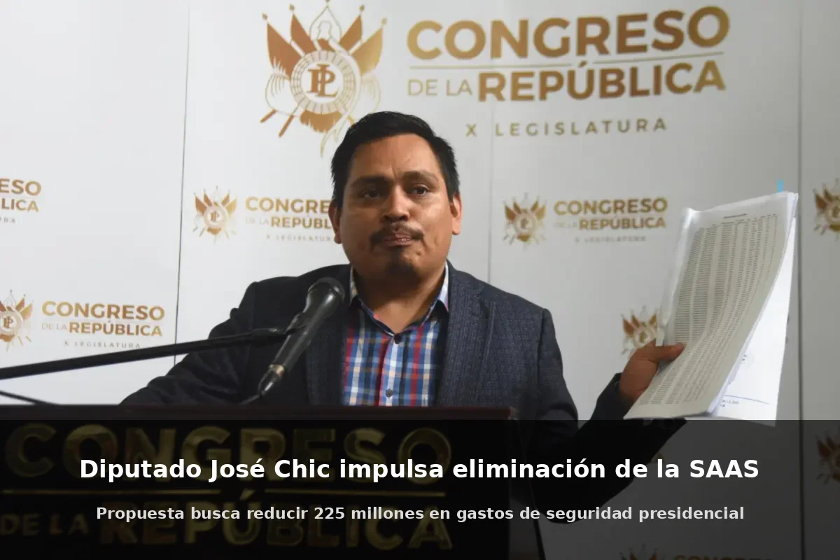 Diputado José Chic propone eliminar la SAAS y reorganizar la seguridad presidencial