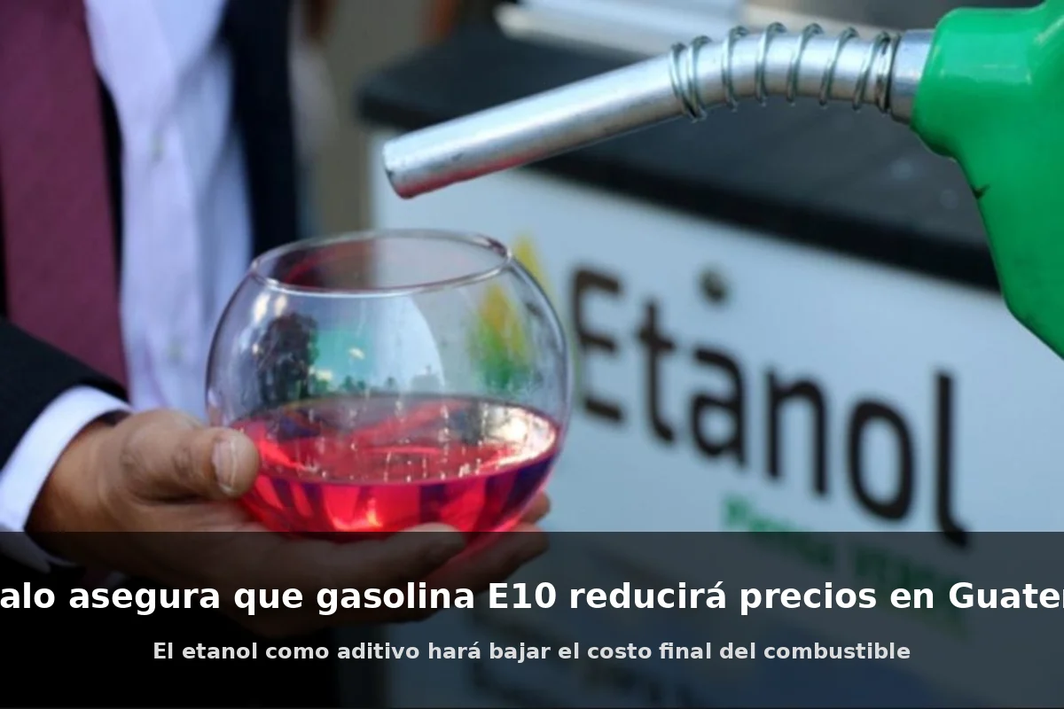 Presidente Bernardo Arévalo durante conferencia sobre gasolina E10