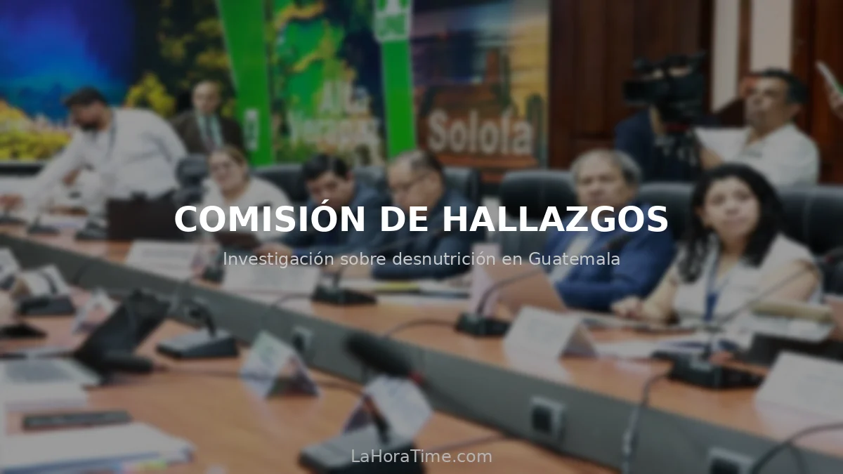 Diputados en sesión de la Comisión de Hallazgos del Congreso de Guatemala
