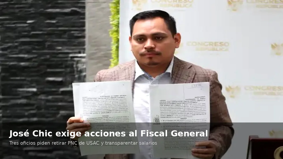 José Chic exige acciones al Fiscal General