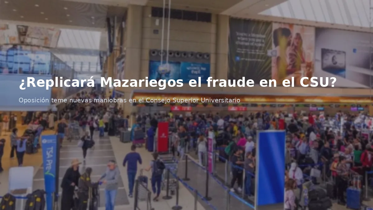 ¿Replicará Mazariegos el fraude en el CSU?