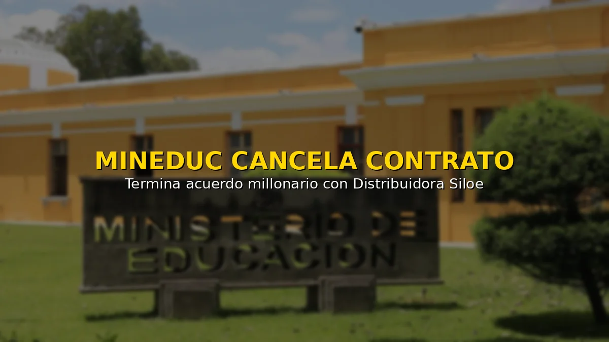 Mineduc cancela contrato con Distribuidora Siloe