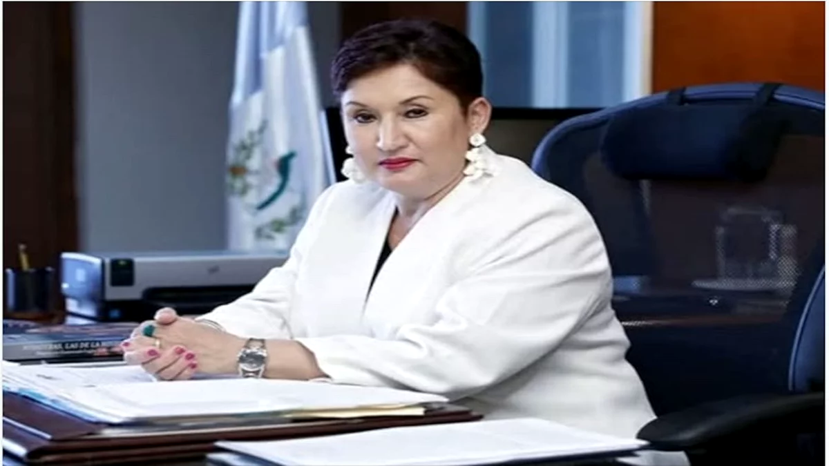 Thelma Aldana durante su gestión como fiscal general de Guatemala