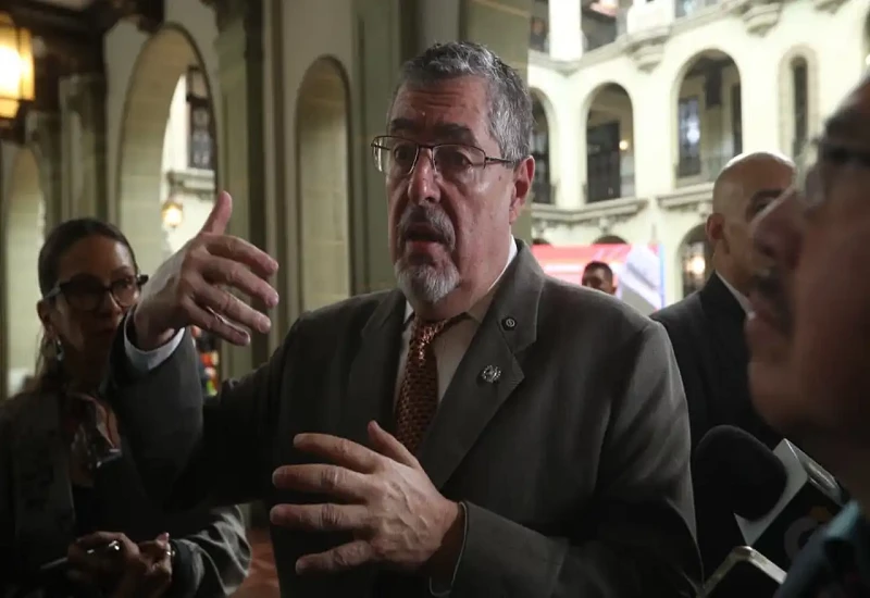 Presidente Bernardo Arévalo en reunión bilateral sobre seguridad y narcotráfico