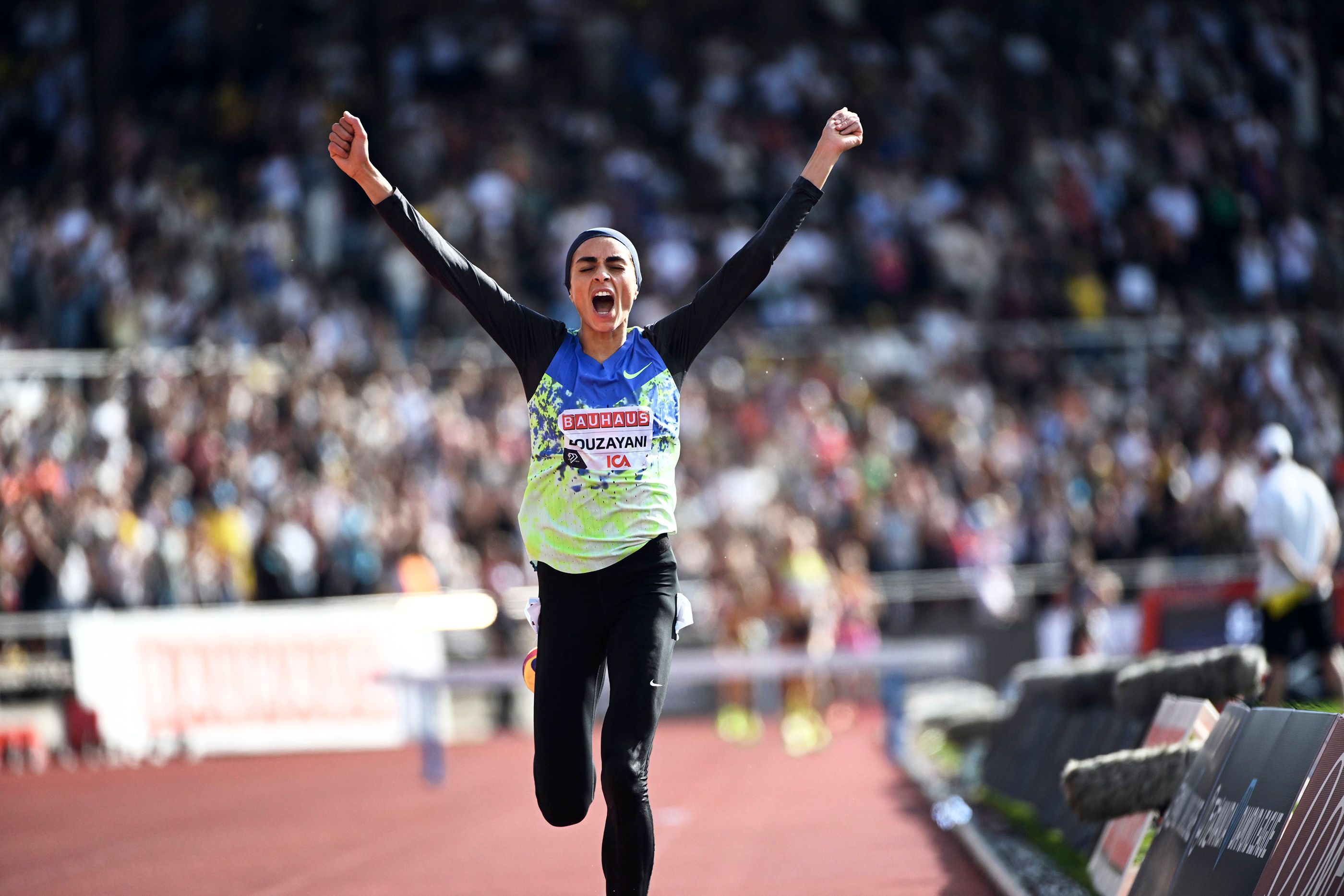 Audrey Werro compite en el 800 femenino de la Diamond League de Estocolmo 2026 en imagen oficial de World Athletics