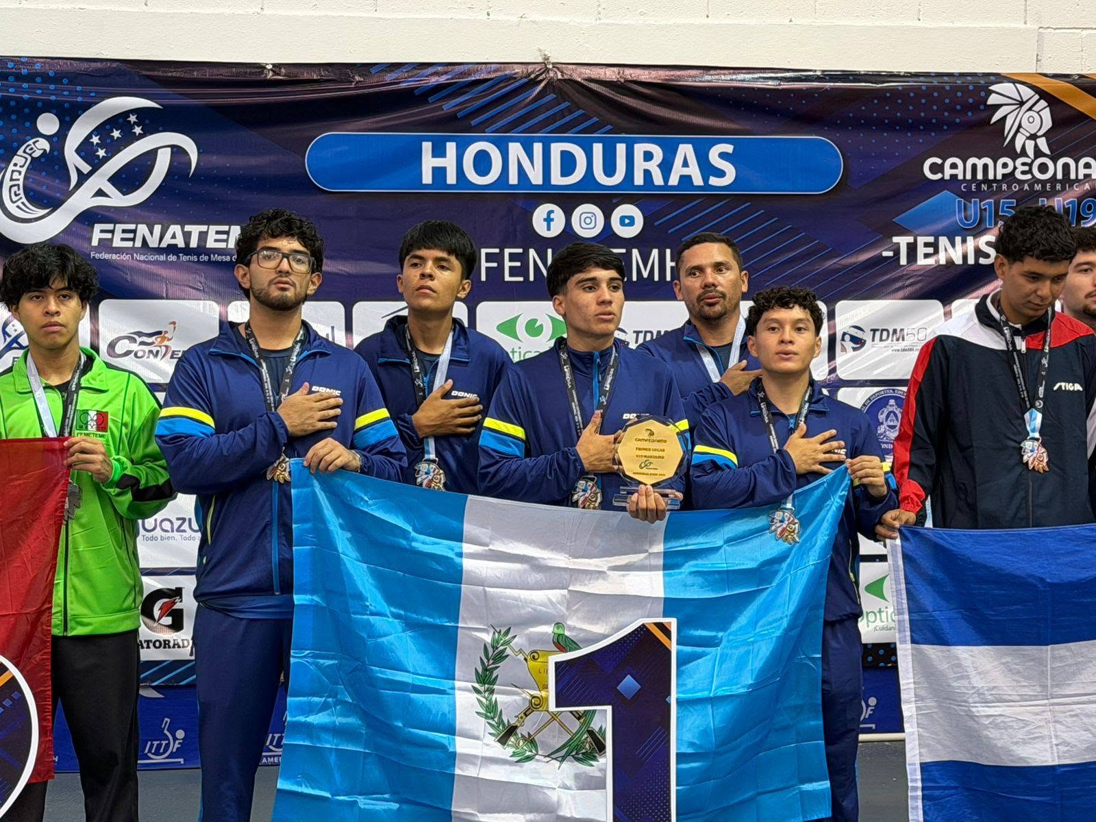 Guatemala se corona campeón absoluto del Centroamericano Juvenil de tenis de mesa