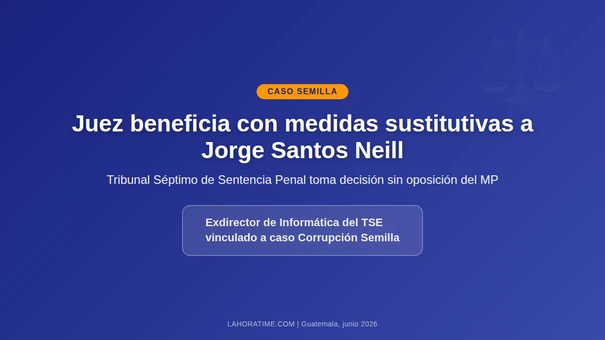 Juez suplente beneficia con medidas sustitutivas a Jorge Santos Neill en caso Semilla