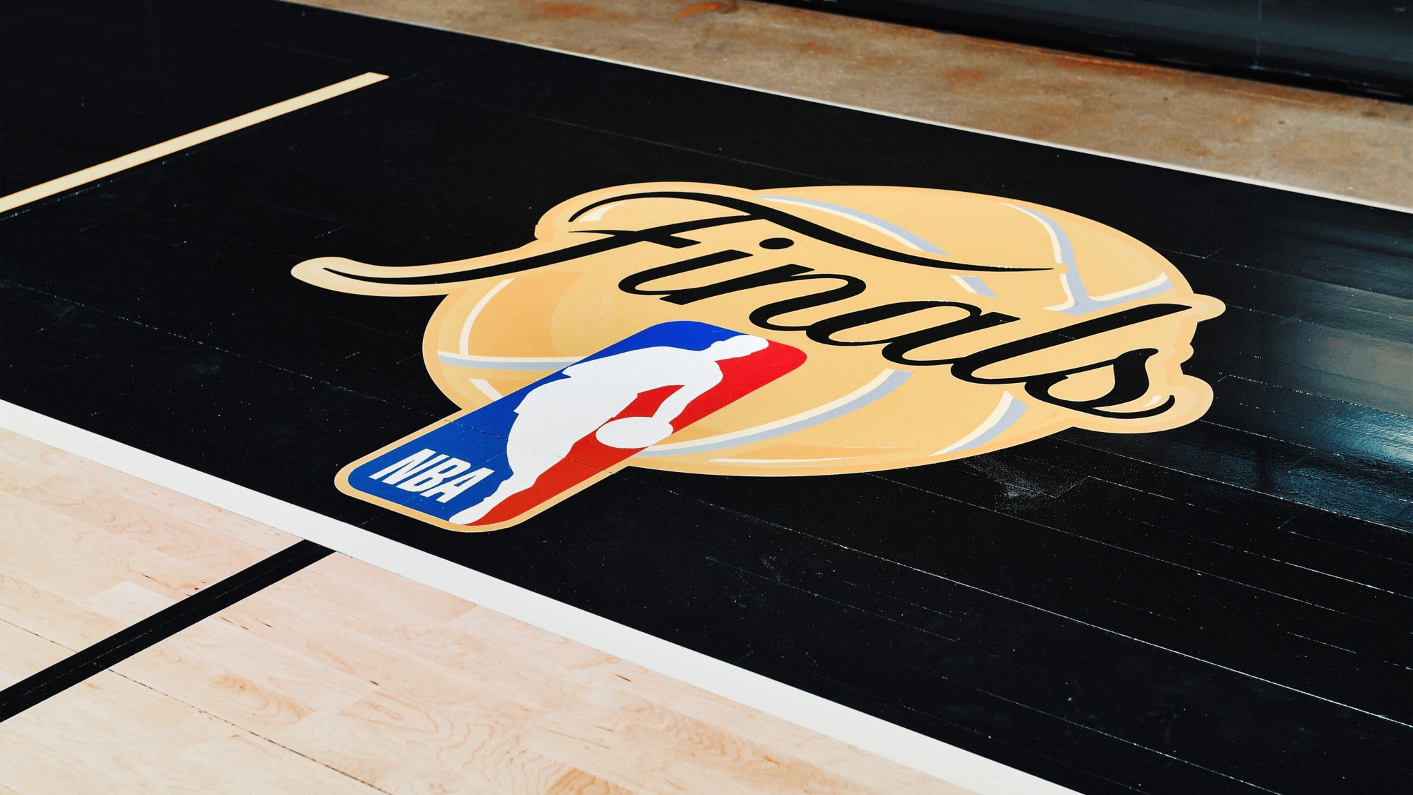 Diseno oficial de la cancha de San Antonio con el wordmark de The Finals para 2026
