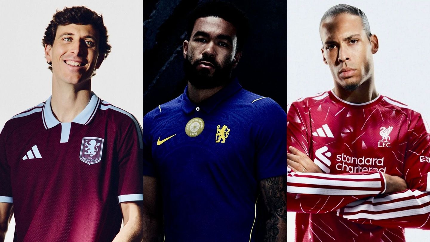 Premier League revela seis camisetas de local para la temporada 2026-27